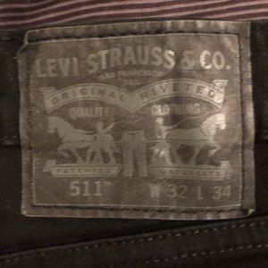 511 Levi Jeans Black 32 34